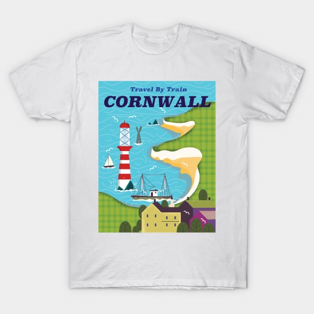 Take a Train to Cornwall T-Shirt by nickemporium1